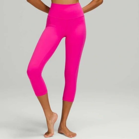 Lululemon 🍋 Align Crop Pants  *21" Inseam 
Sonic Pink Size 8 - Picture 1 of 6